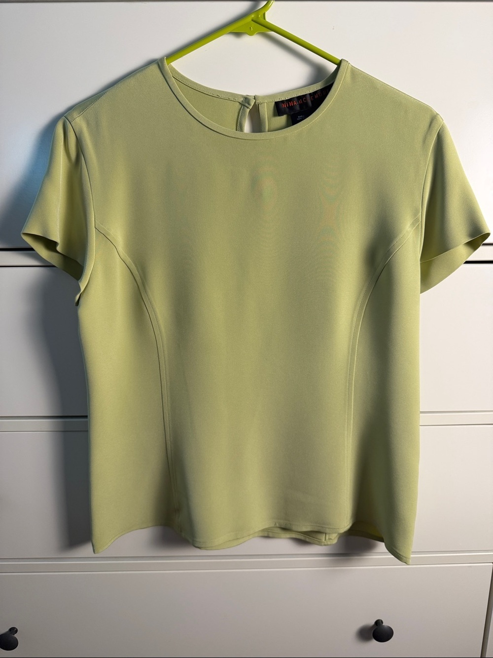 Nina Mclemore Set- Lime Green Tweed Blazer and 100% Silk Matching Top - Picture 4 of 16